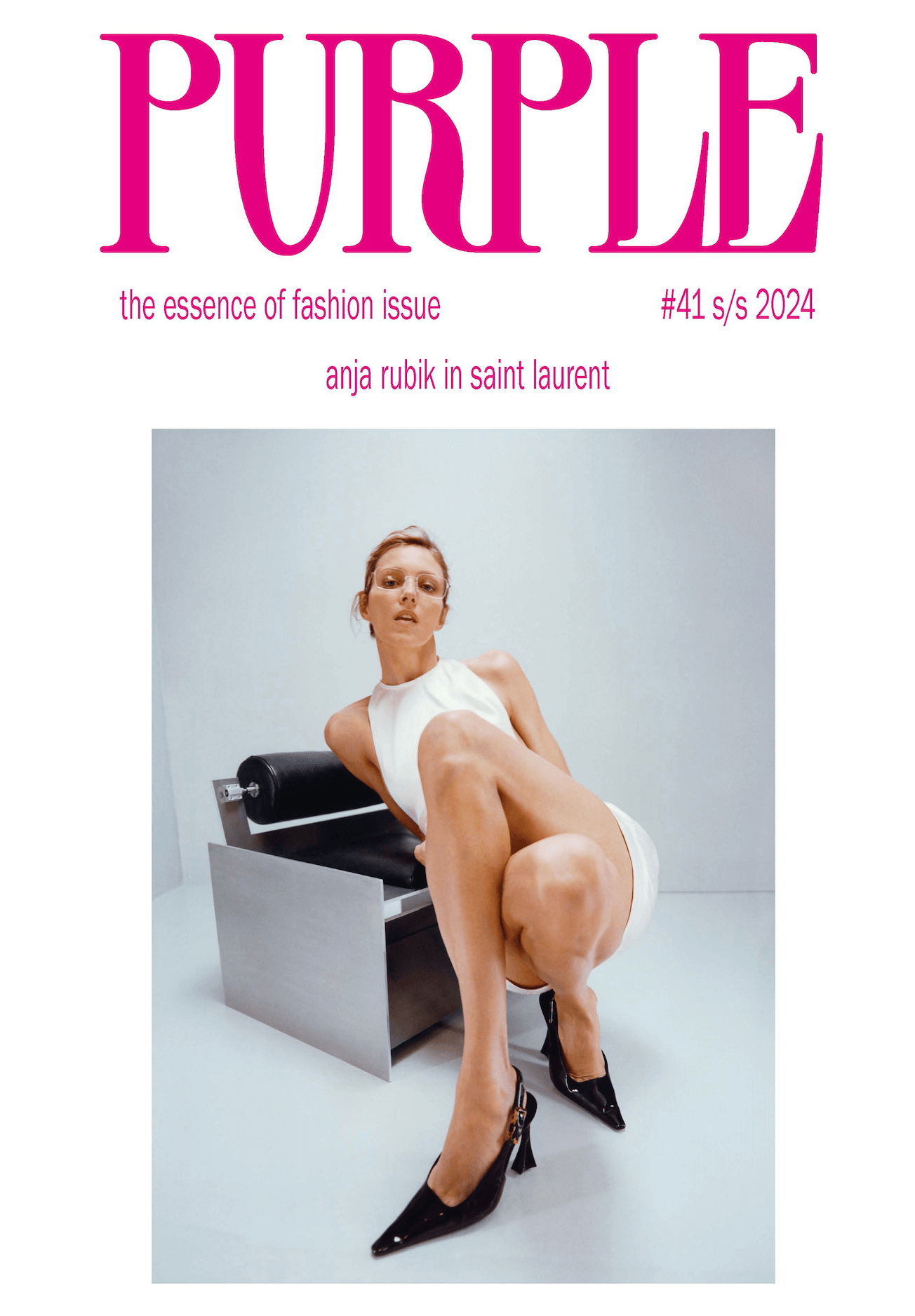 Anja Rubik cover for Purple Magazine #41 s/s 2024